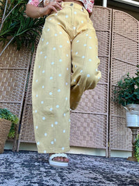 Peach Love - Build Me Up Buttercup Gypsy Fit Dotted Pants