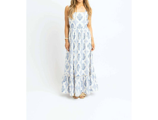Karlie - Vintage Floral Tank Tie Maxi Dress
