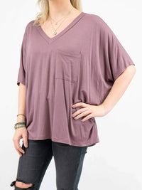 Adrienne - Soft Drape Pocket Tee