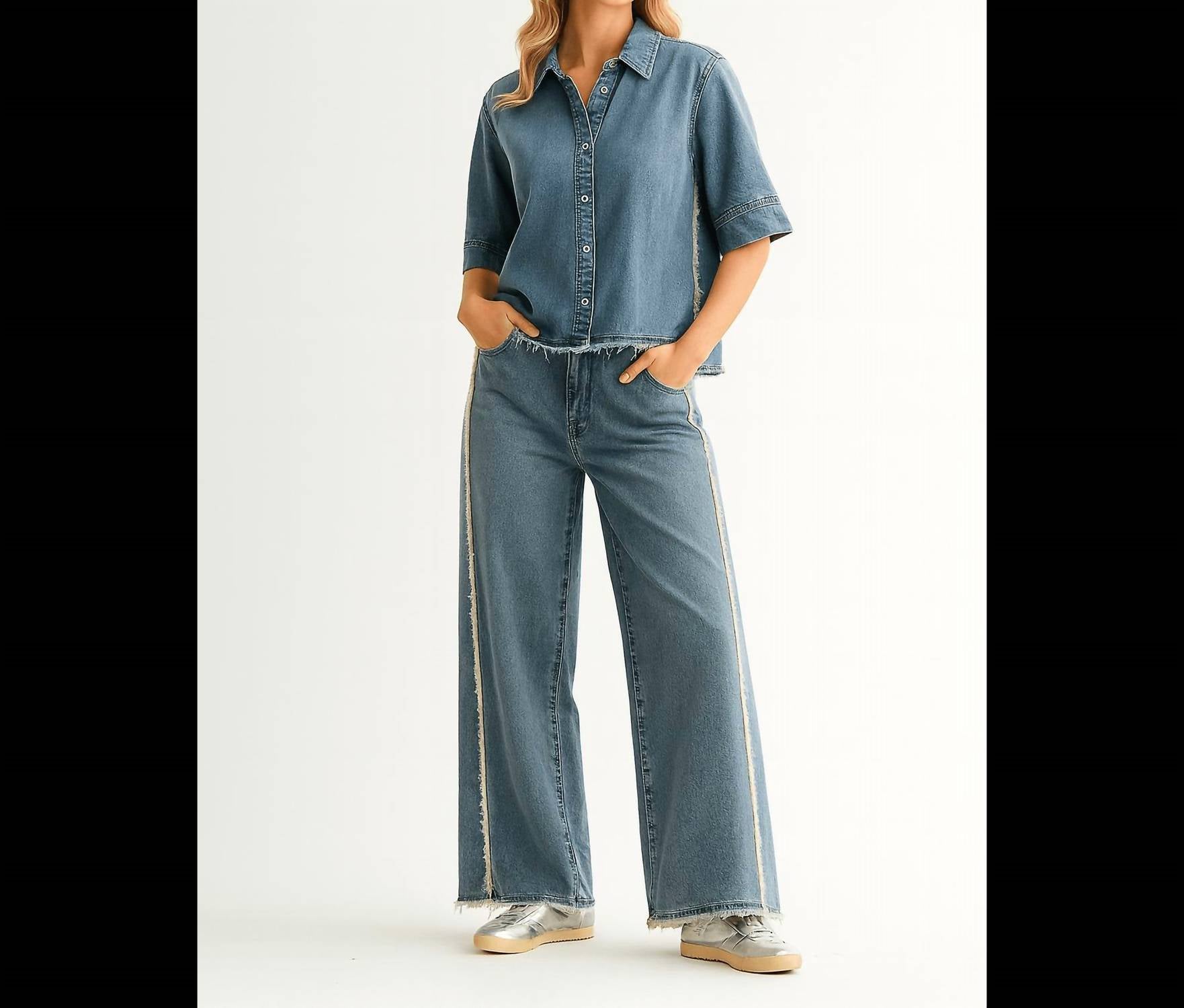 Joh Devin Pants in denim - women's pants - view 5