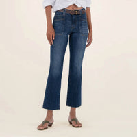 Kut From The Kloth - Kelsey Ankle Flare Jeans With Front Pocket