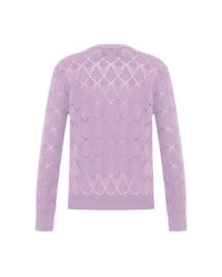 Theo The Label - Women's Ersa Pointelle Argyle Pullover