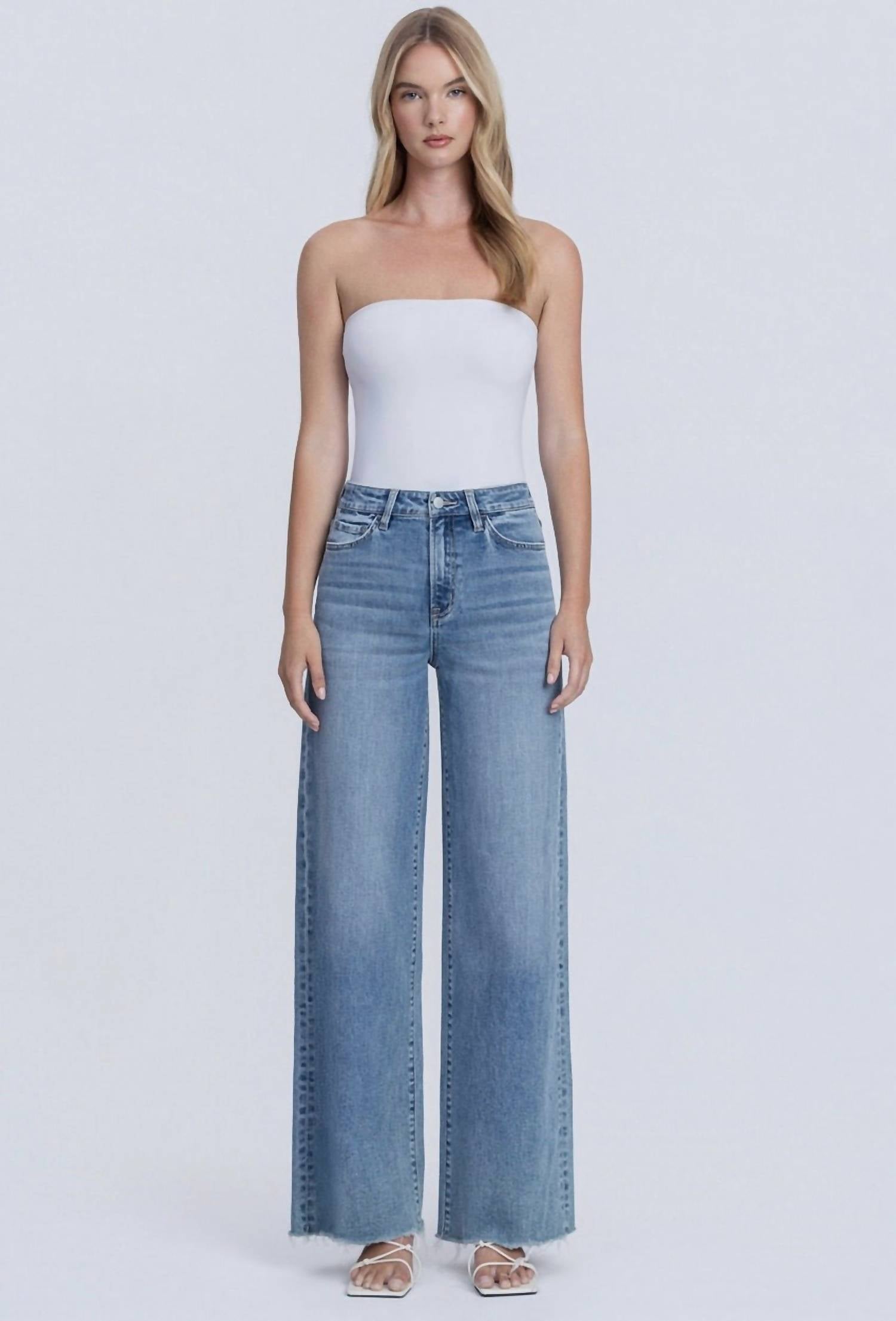 Flying Monkey - Super High Rise Wide Leg Denim