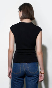 Greylin - Natalie Deep V-neck Knit Top