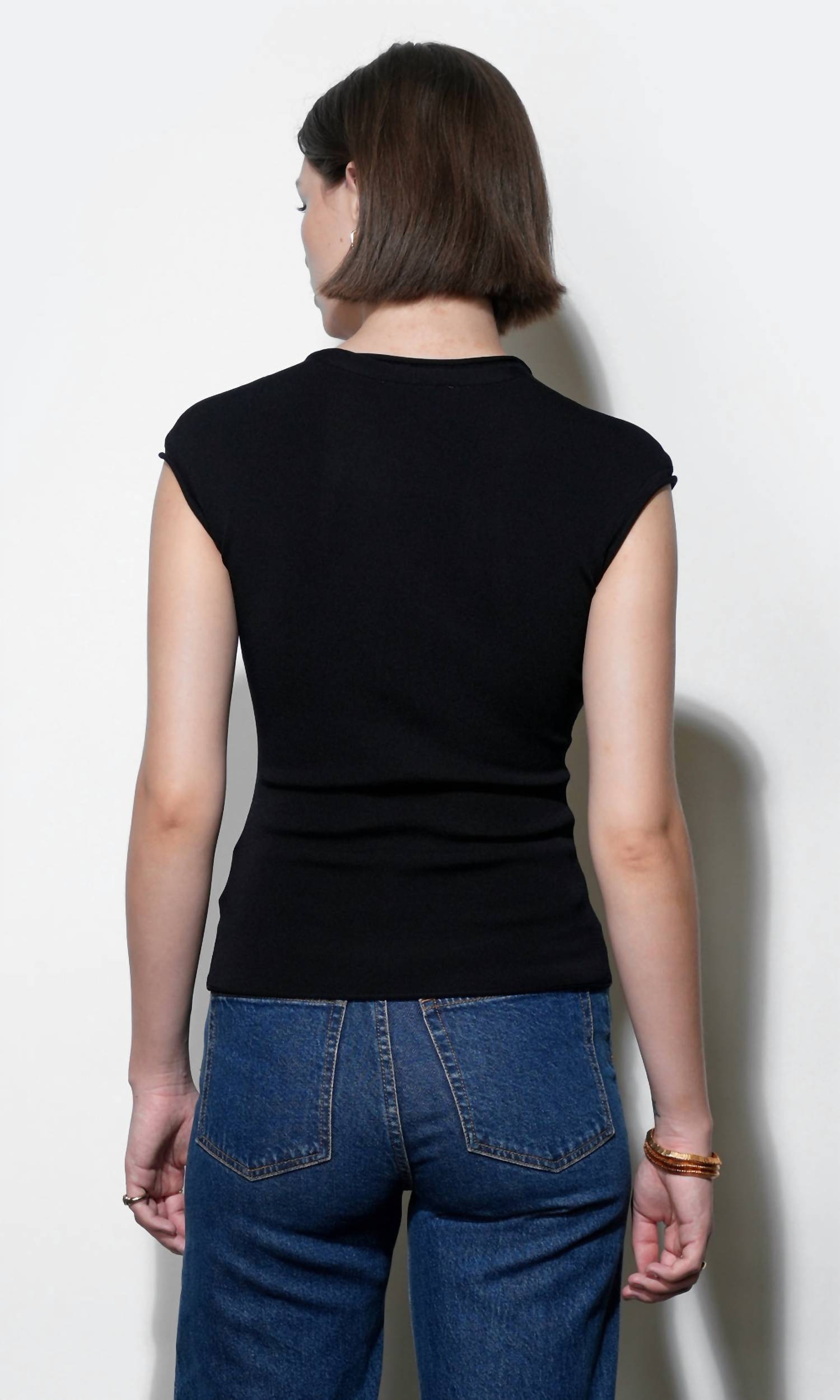 Greylin - Natalie Deep V-neck Knit Top