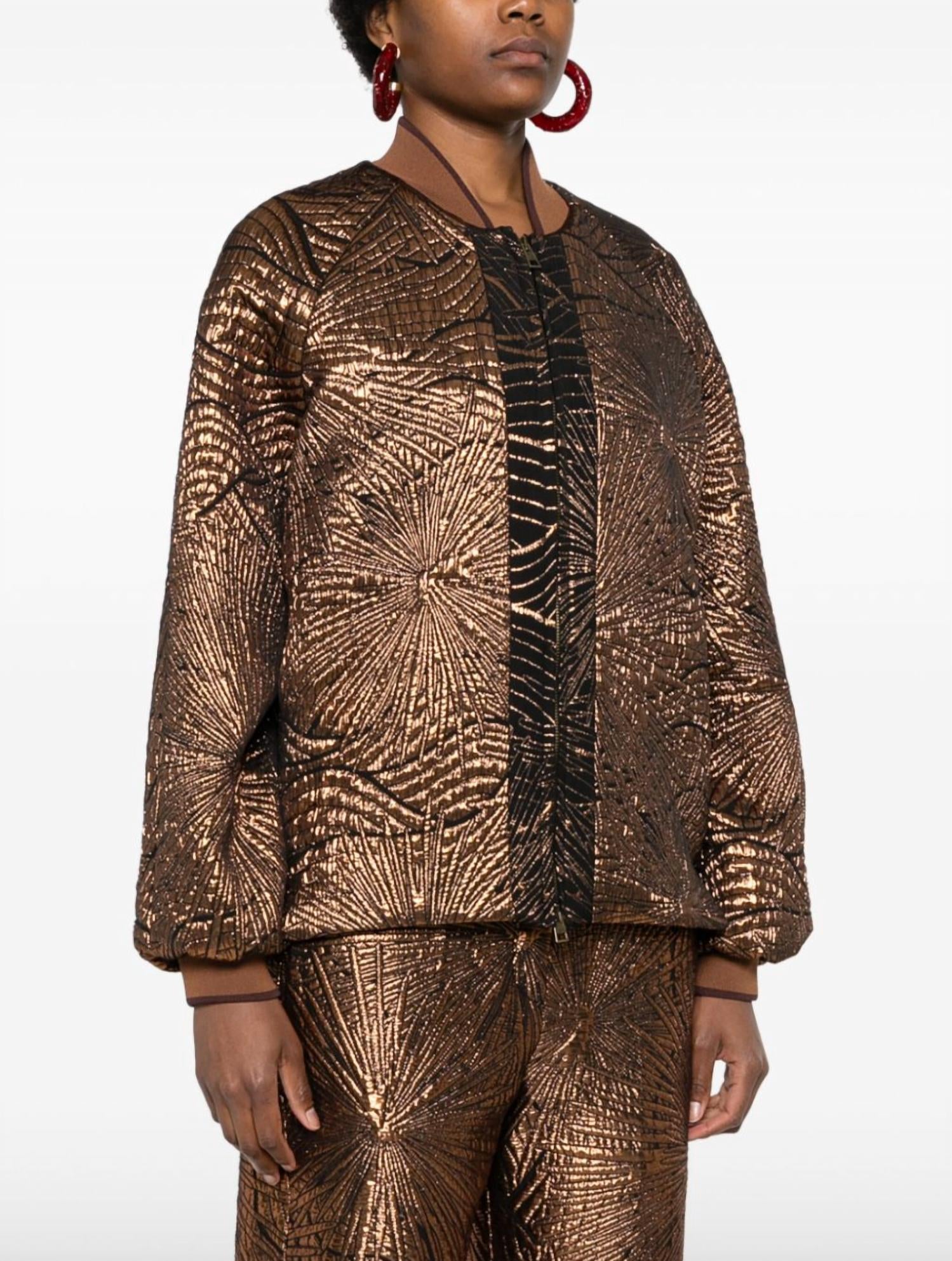 Forte Forte - Golden Sunrise Jacquard Bomber Jacket