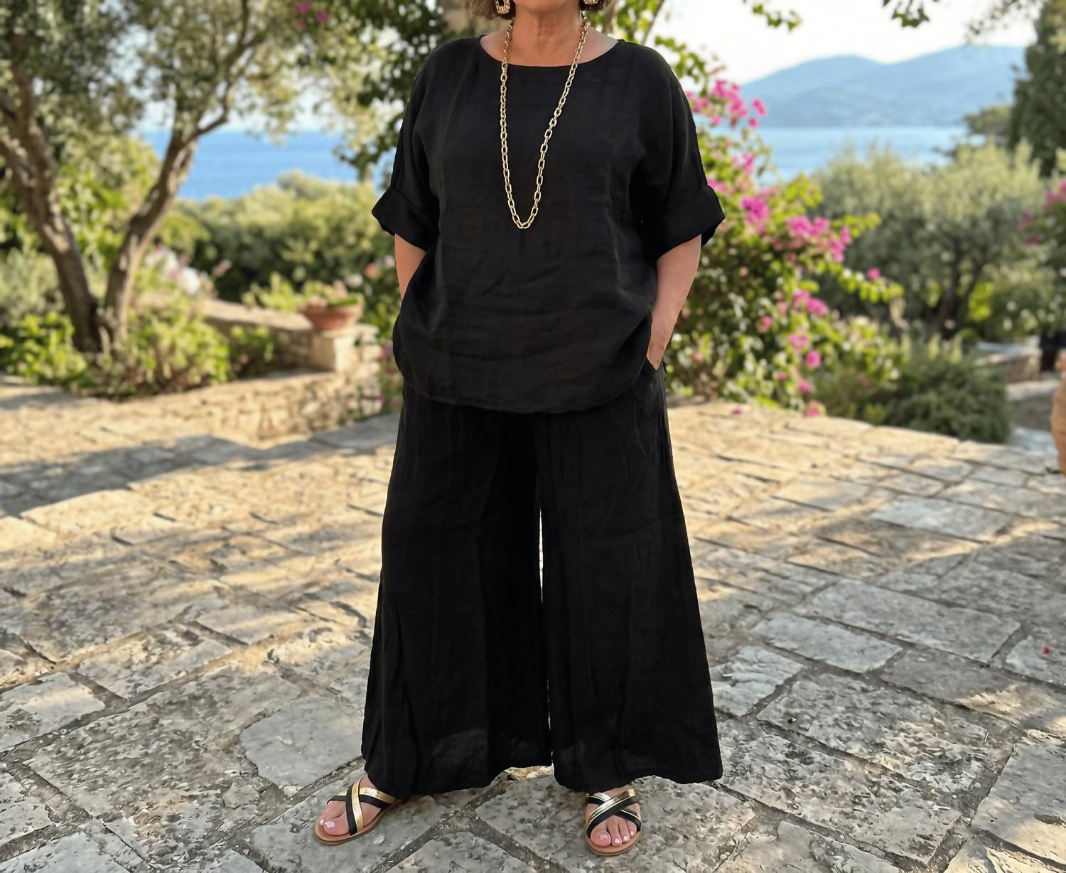Puro Lino - Amalfi Wide Leg Linen Pants