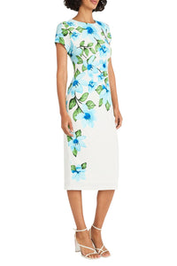 Maggy London - Cap Sleeve Floral Sheath Dress
