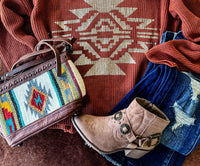 2FlyCo Taos Sweater in rust - women's sweater - view 4