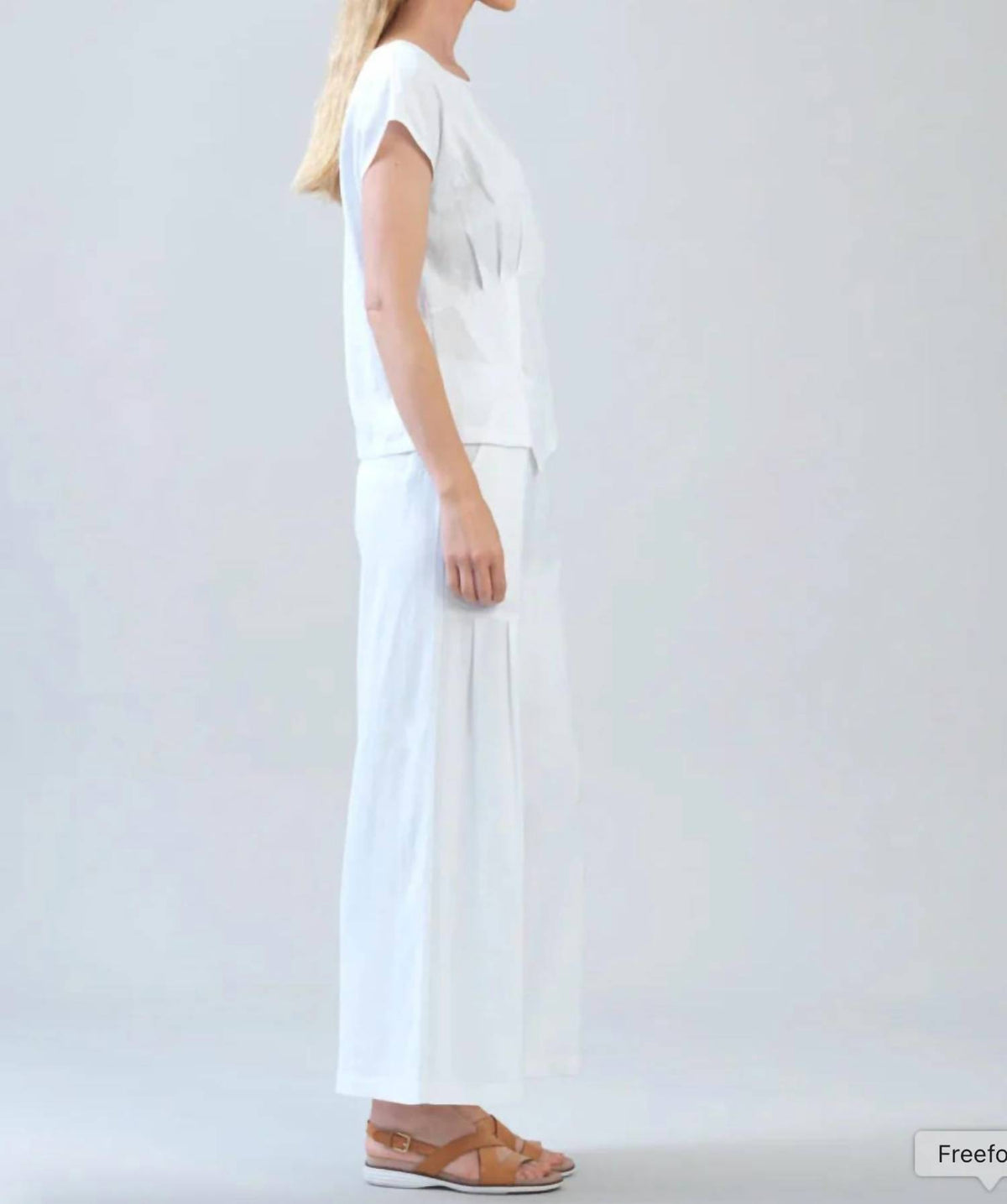 Clara Sunwoo - Cap Sleeve Stitch Overlay Top