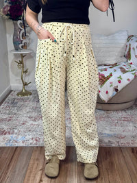 Anniewear - Kayttie Polka Dot Barrel Leg Pants