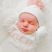 Oh Baby! - Baby Sparkle Embroidered Pant Set