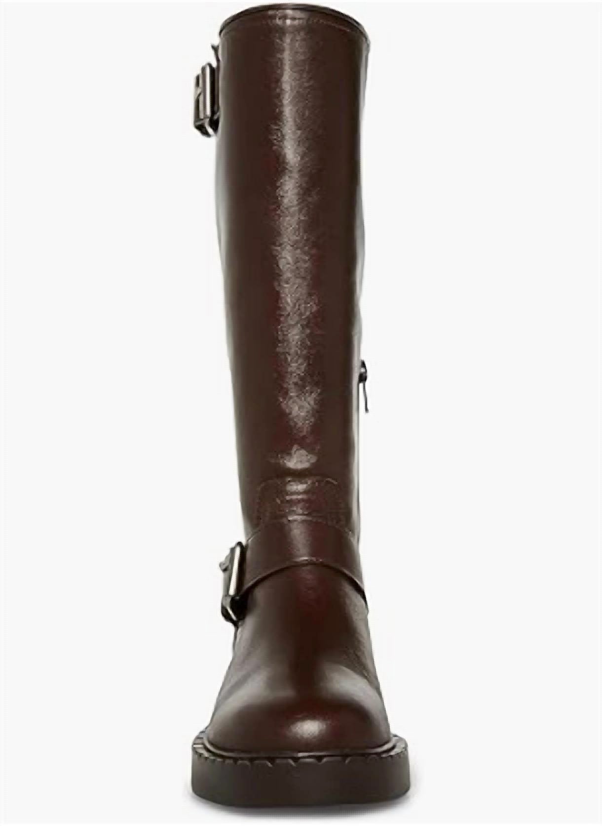 STEVE MADDEN Women's Erma Knee High Flat Boots in brown - women's shoe - view 5