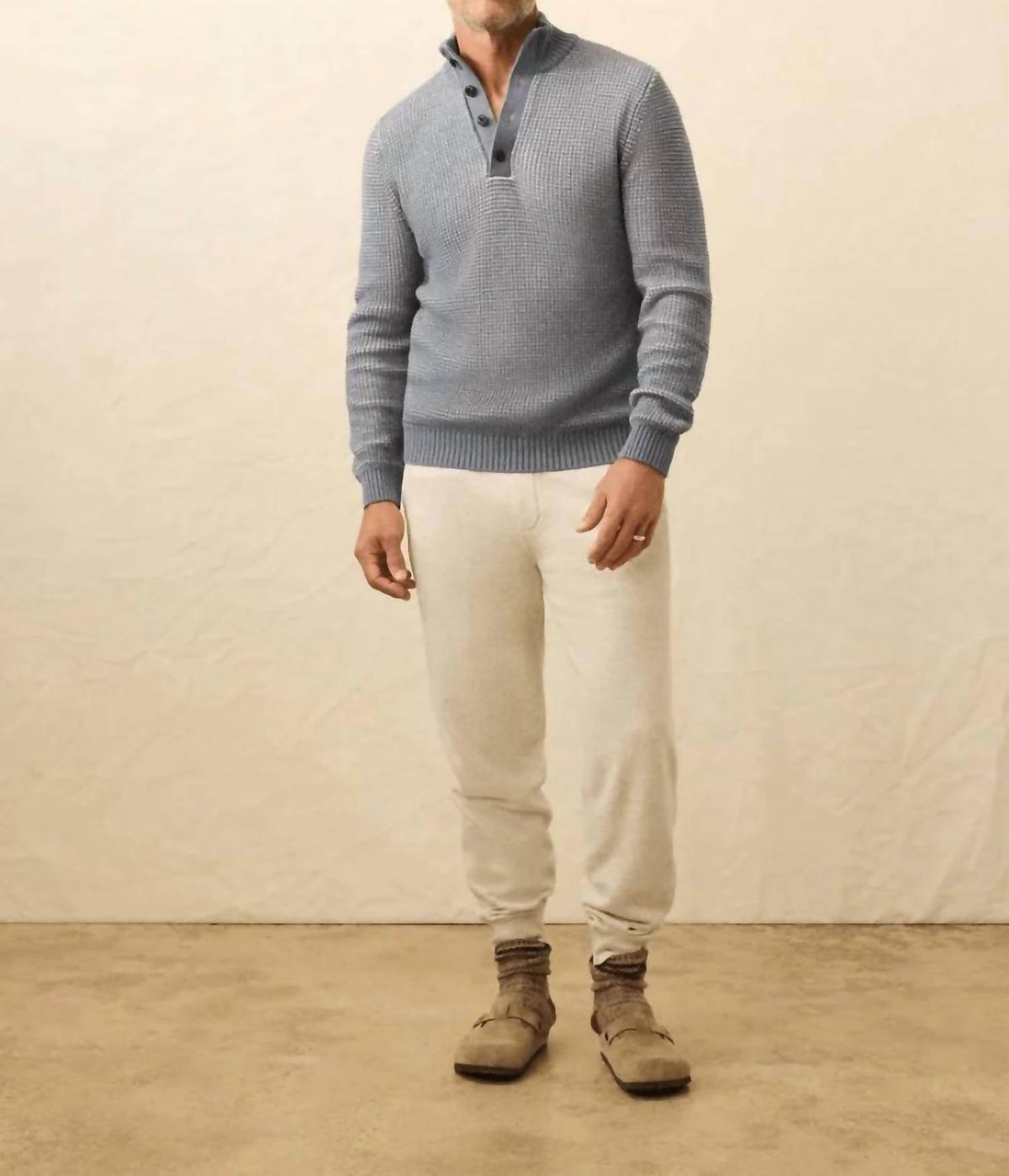 Faherty - Quarter Button Sweater