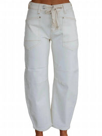 Risen - High-rise Barrel Jeans