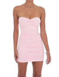 Lucy In The Sky - Women's Time Passes Strapless Mini Dress