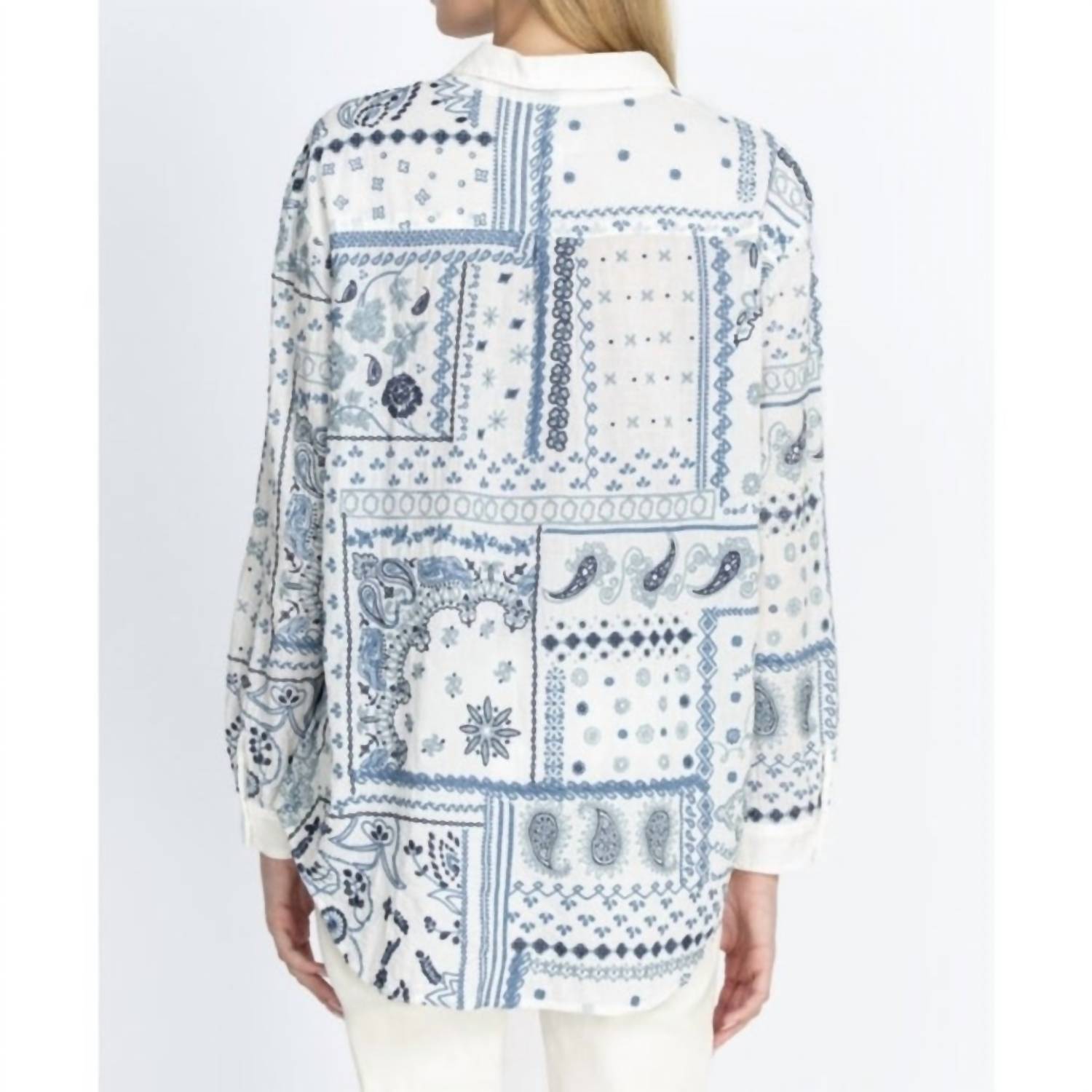 Johnny Was - Vanya Schiffli Oversized Shirt