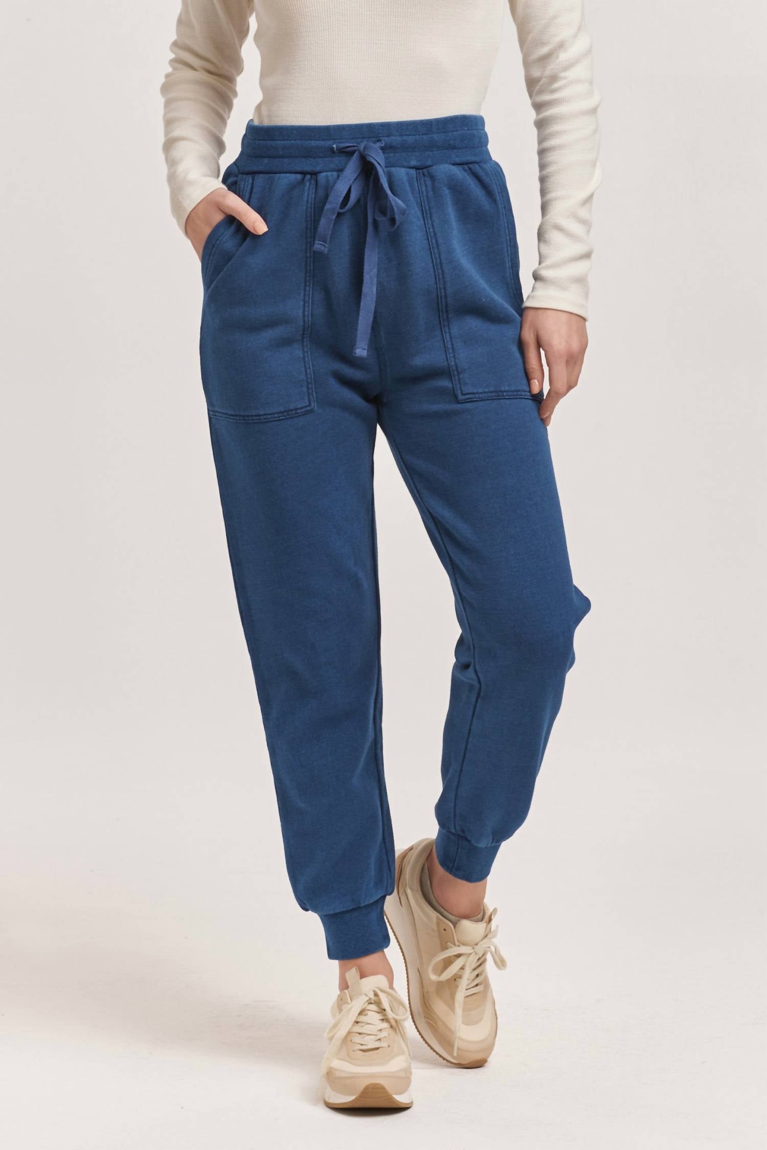 DEAR JOHN DENIM Dahlia Jogger Pants in dark indigo - women's pants - view 4