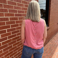 Charlie B - Women's Scalloped Hem Sleeveless Top