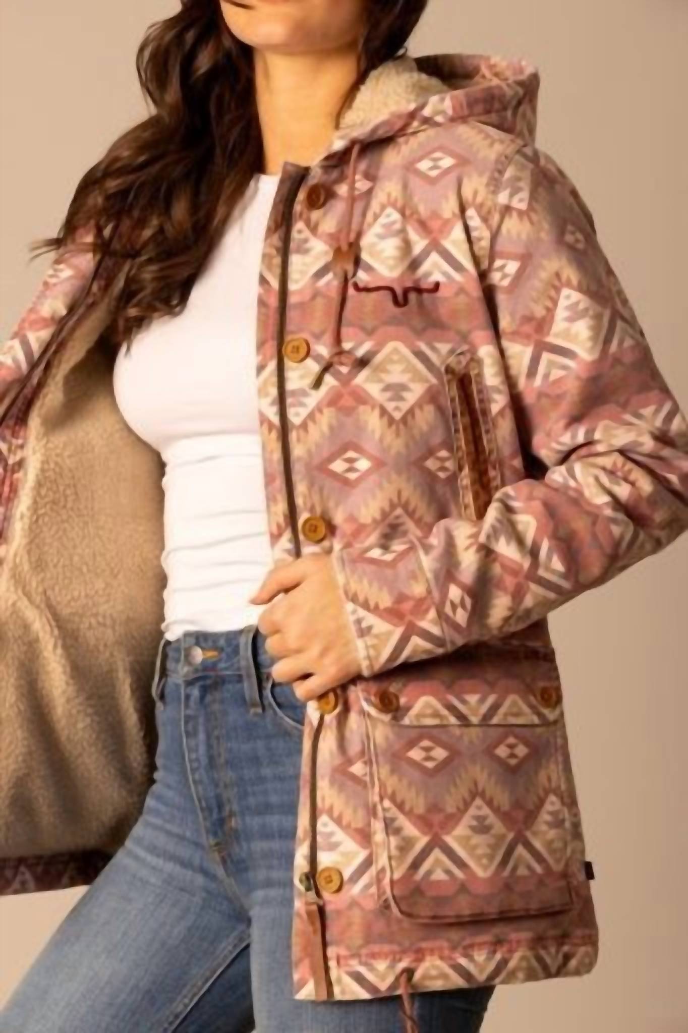 Kimes Ranch Women's Awa Jacket in mauve - women's jacket - alternate view