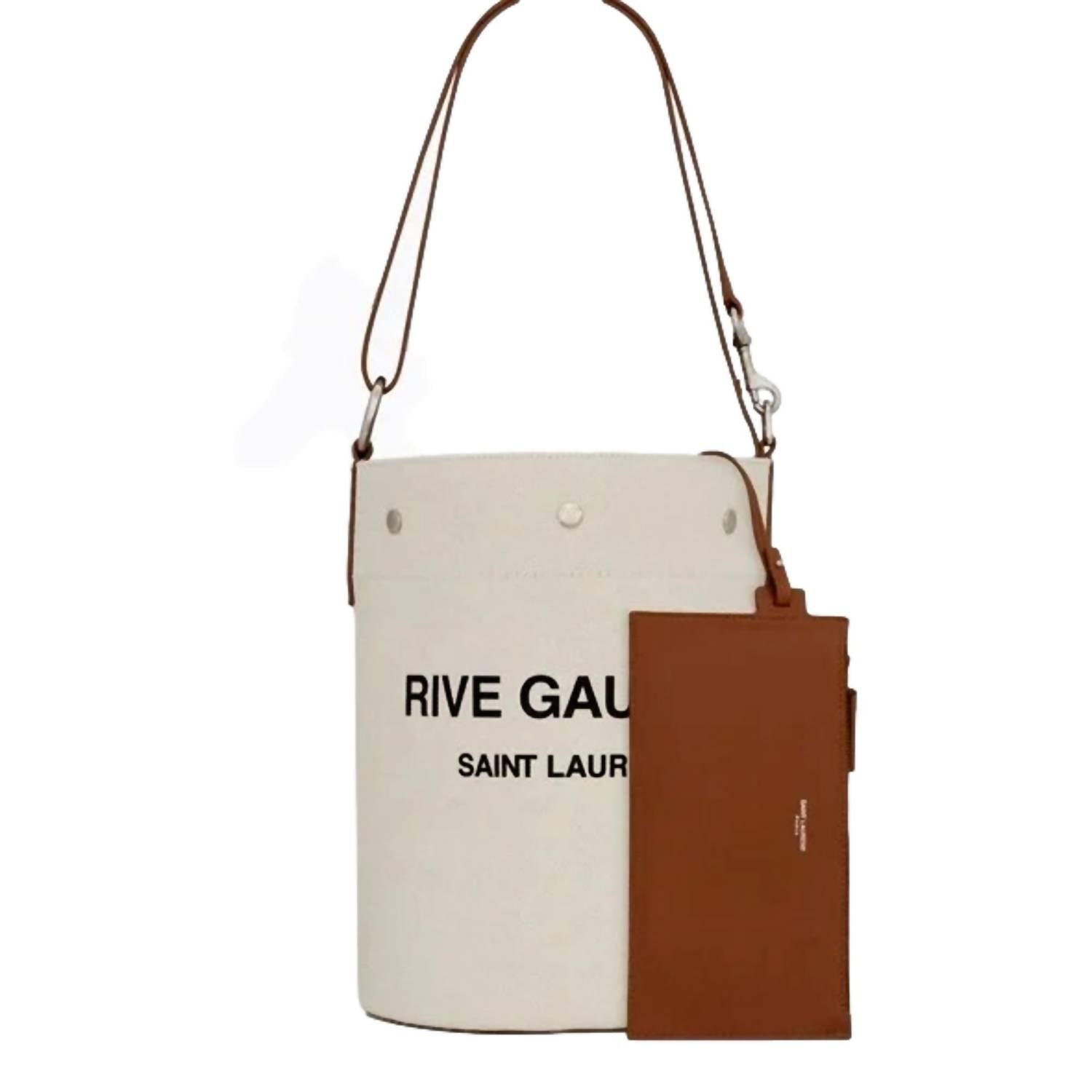 Saint Laurent - Women's Rive Gauche Leather Bucket Bag