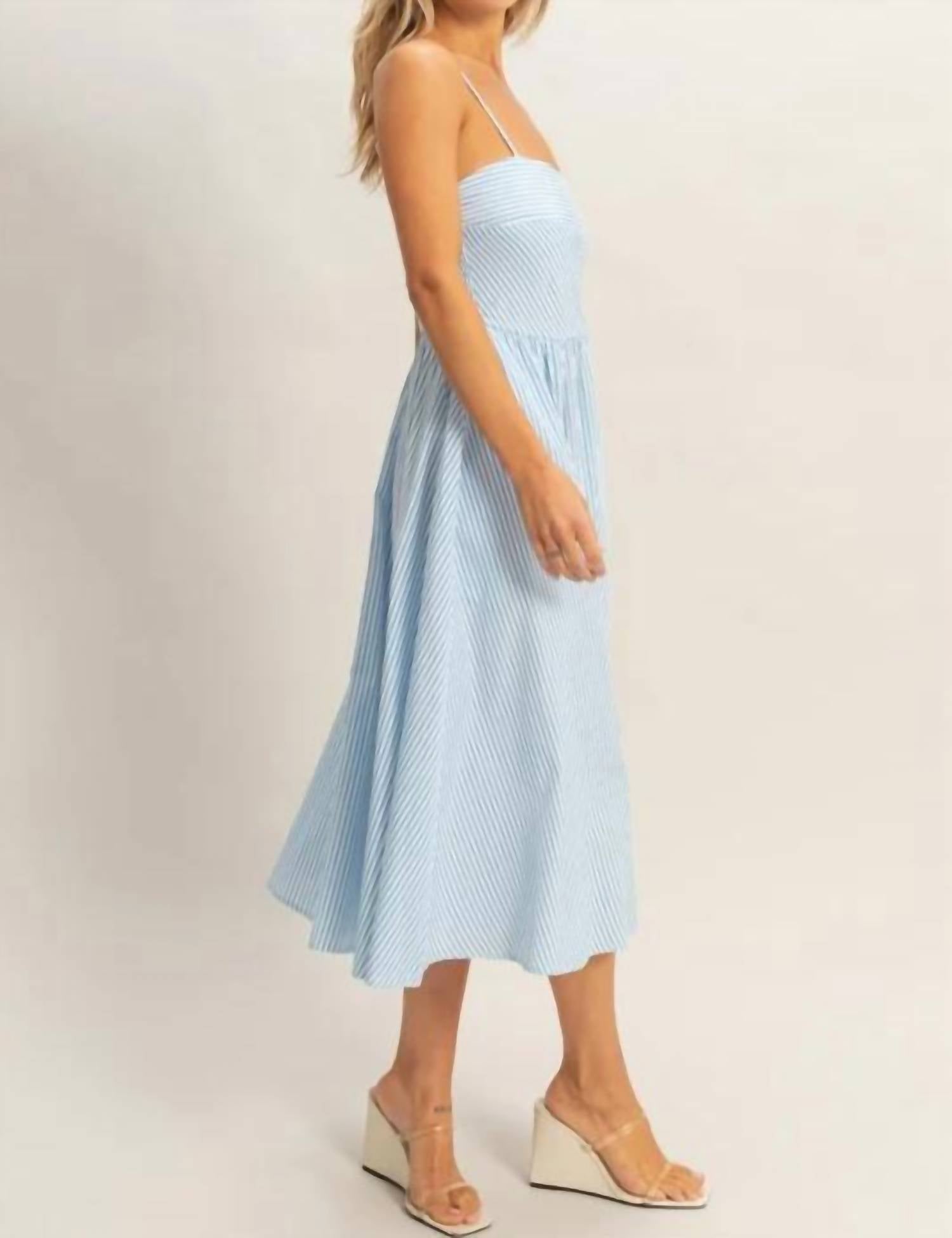 Hyfve - Striped Spaghetti Strap Dress