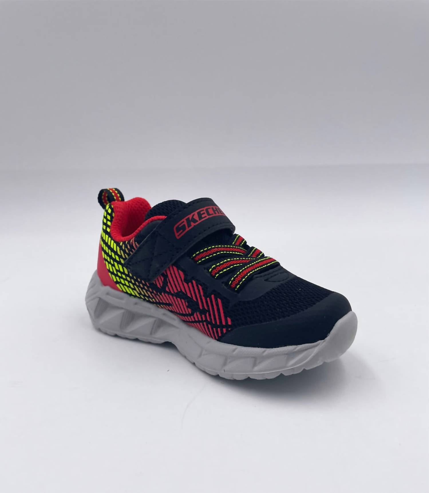 Skechers Boys Magna Lights Sneakers in black red - kids' sneaker