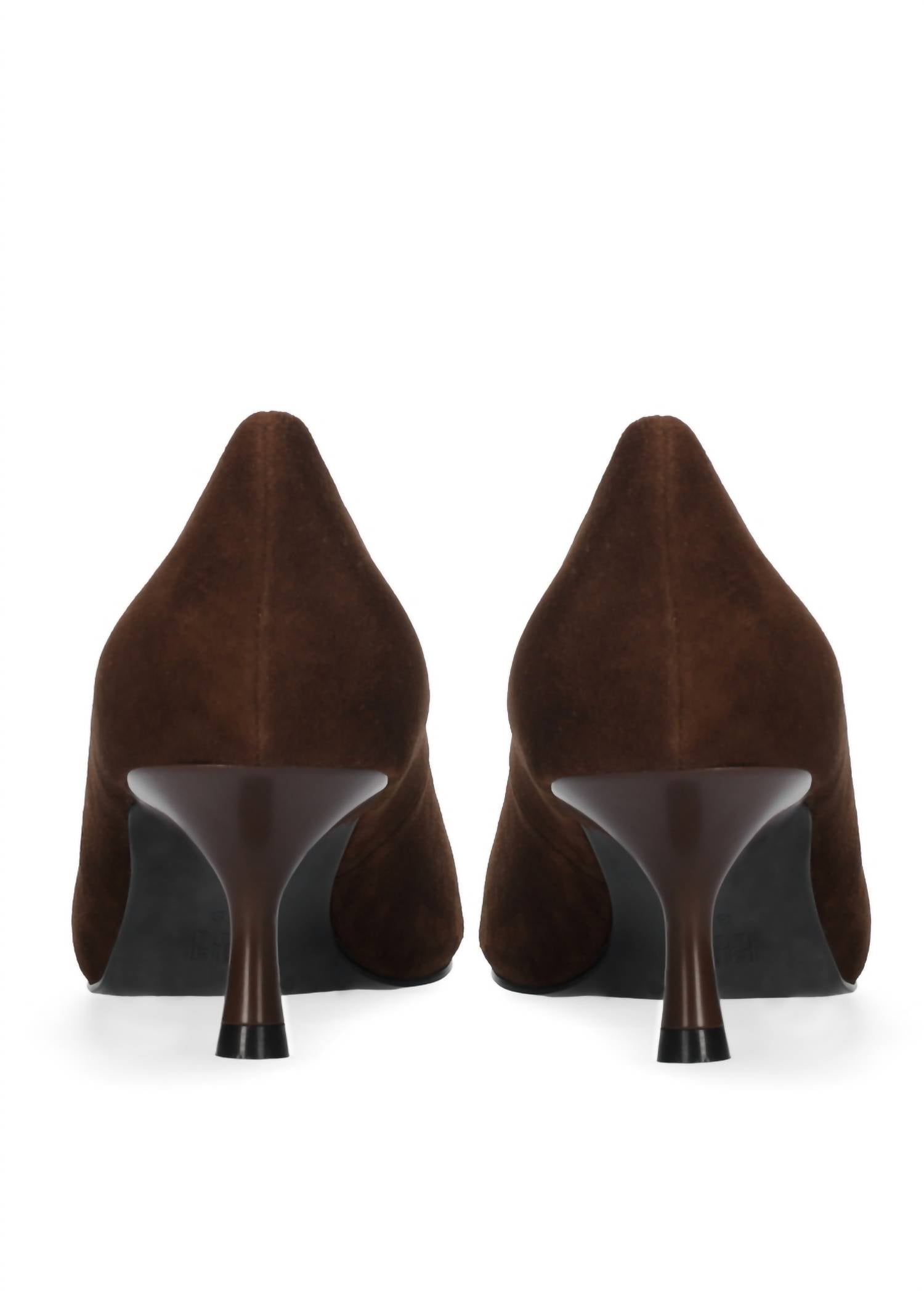 Bibi Lou Women's Poznan Pump 55 Kitten Heel in brown suede - women's heels - view 4