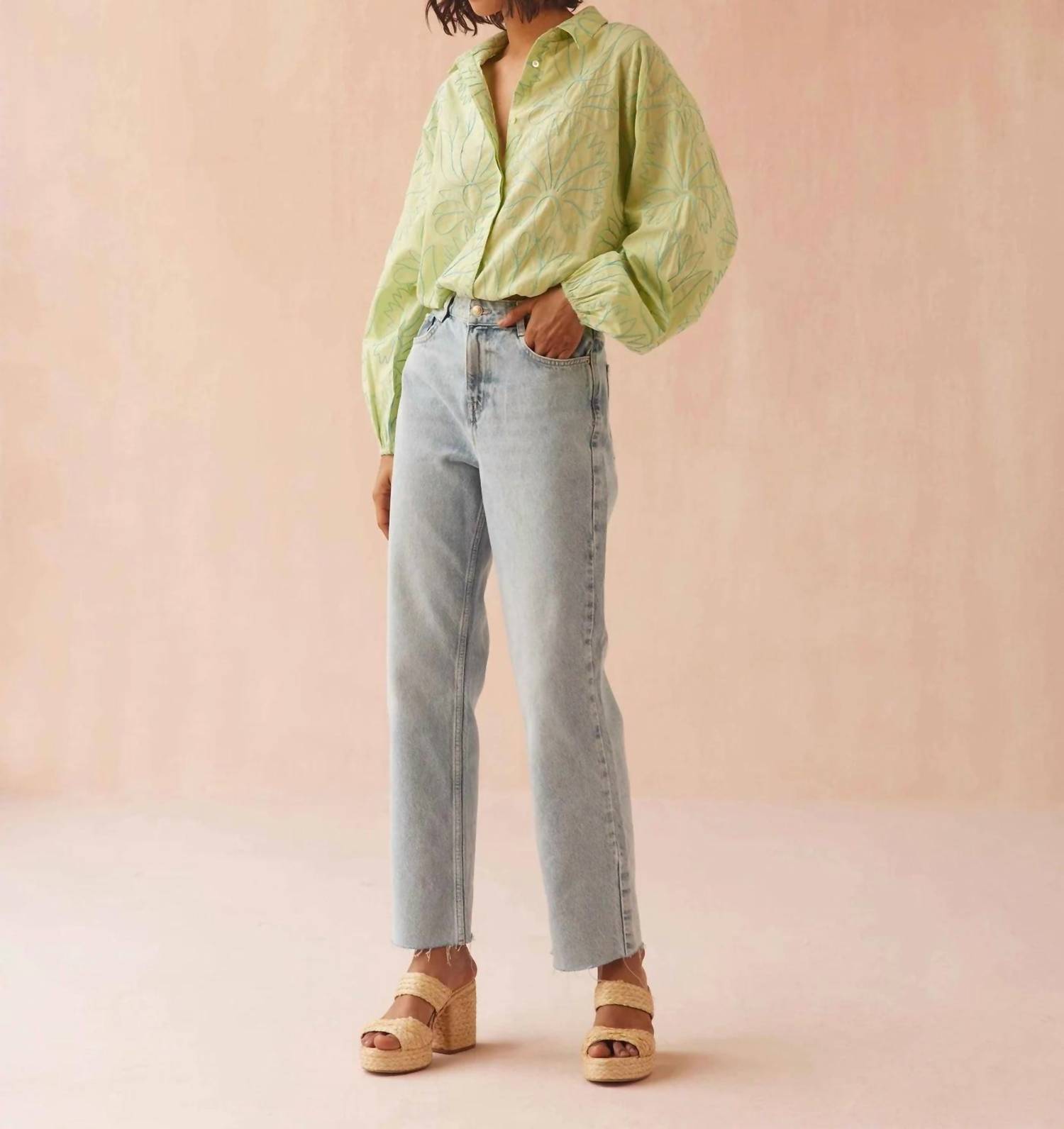 OMIKA Nero Blouse in laila agave - women's blouse - view 7