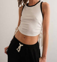 Papermoon - Kendall Side Tie Shirred Tank