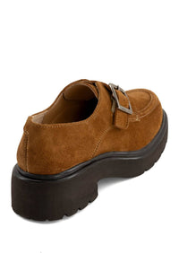 Andrea Women's Platform Loafer in honey - women's flats - detail view