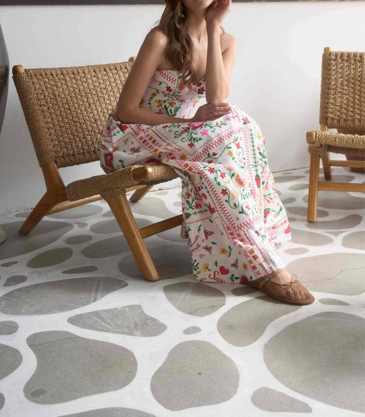 Moon River - Women's Printed Midi Dress