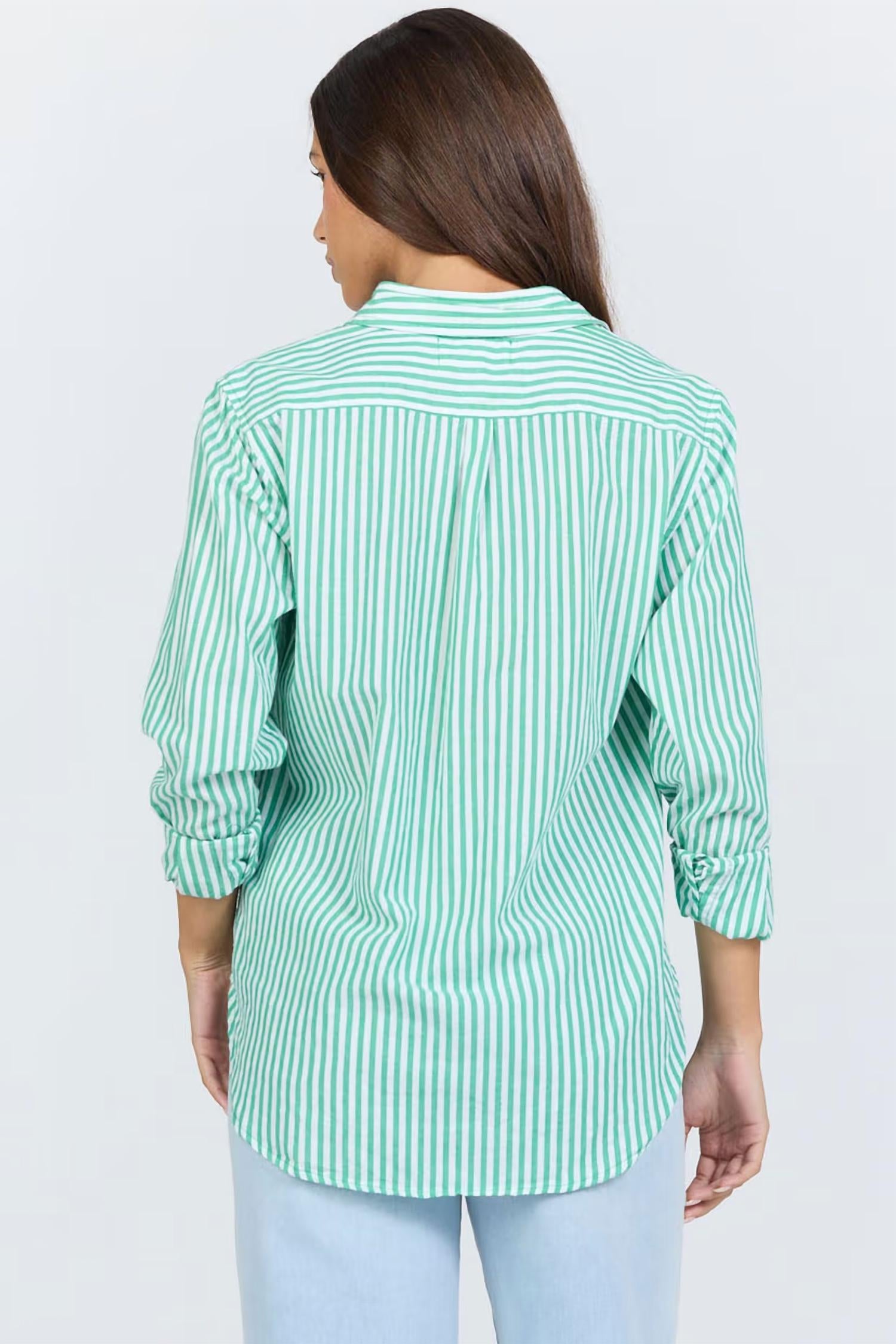 Dear John Denim - Lolita Striped Long Sleeve Button Down Top
