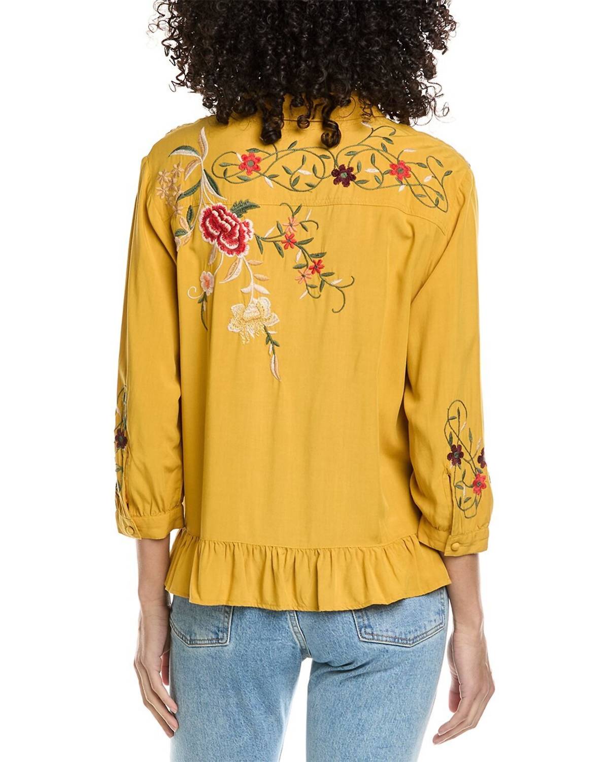 Johnny Was - Peplum Ruffle Hem Shirt