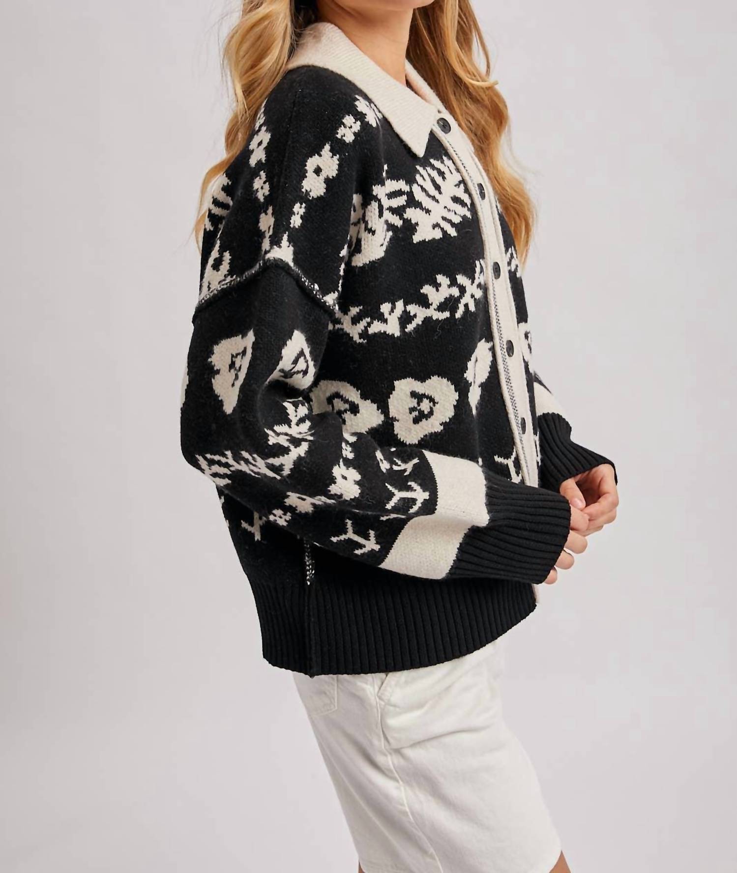 Bluivy - Botanica Collared Cardigan