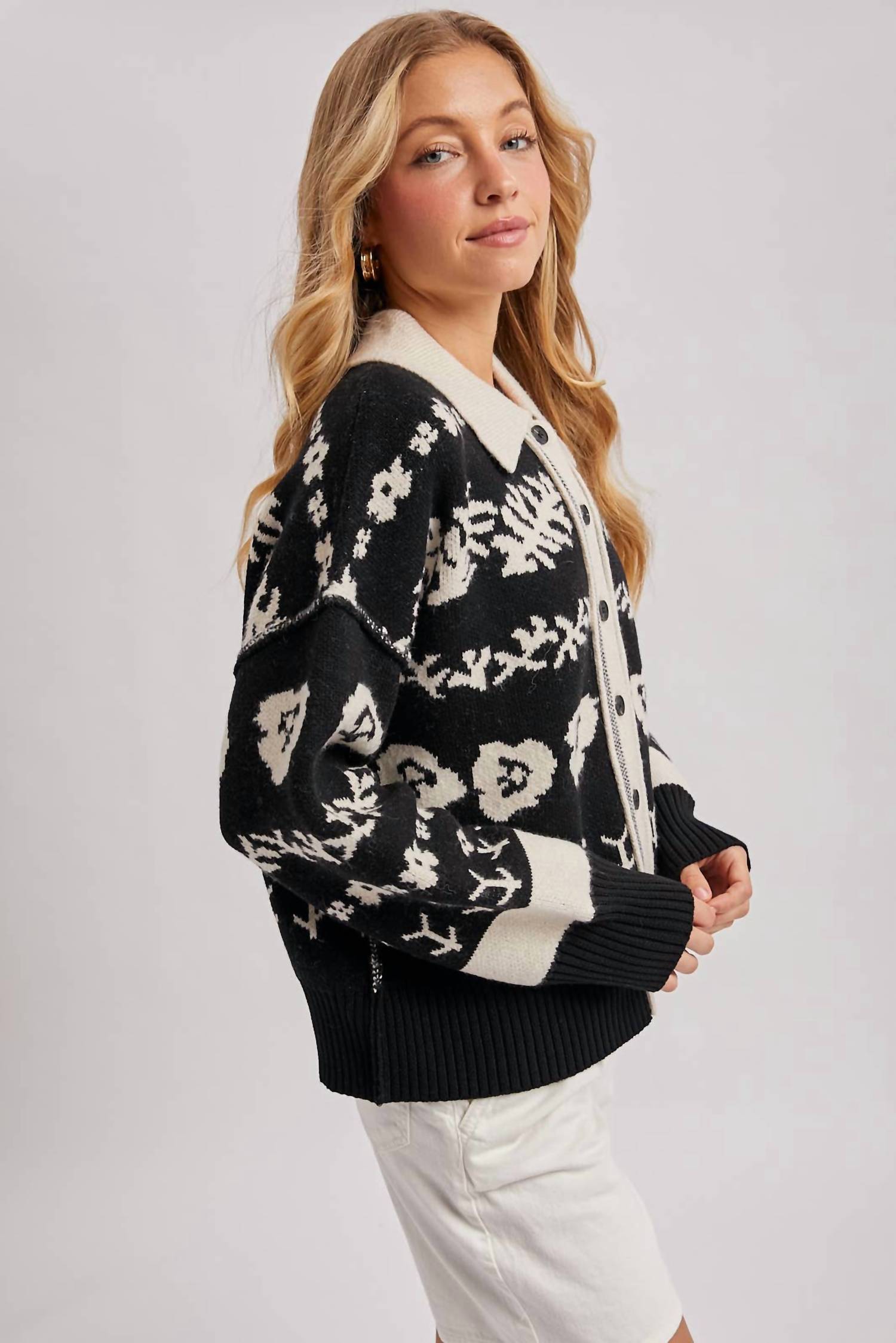 Bluivy - Botanica Collared Cardigan