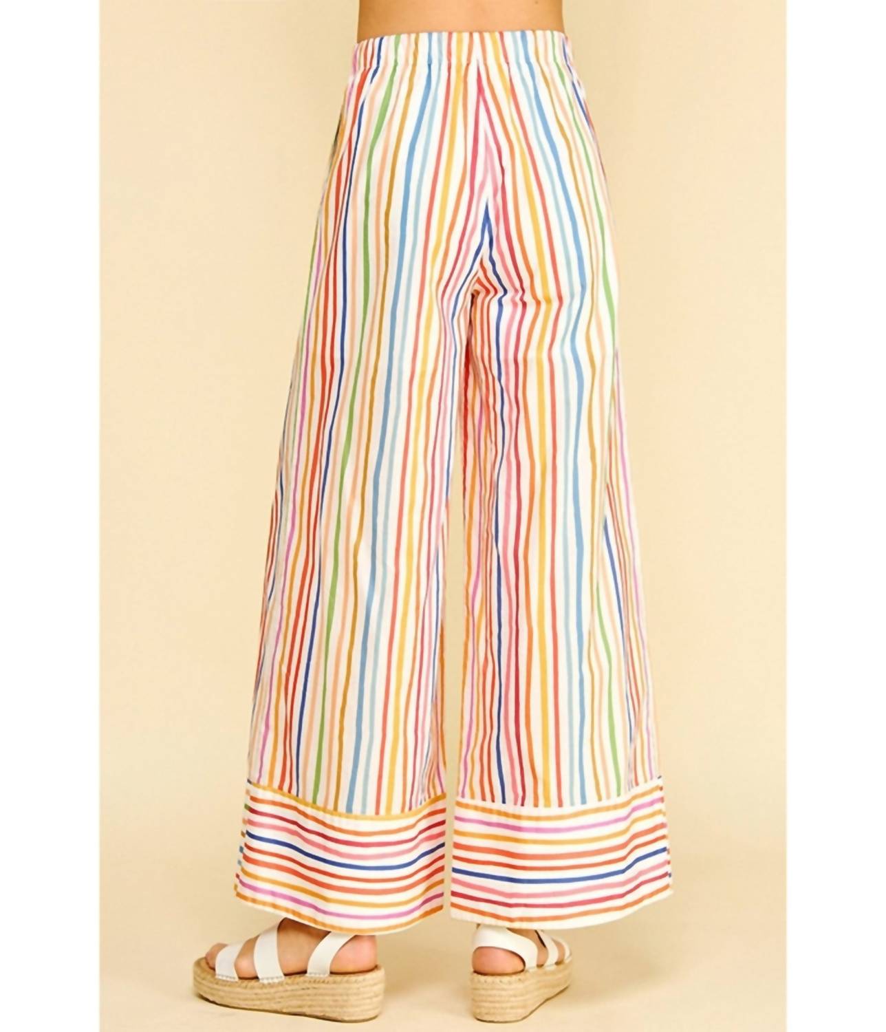 Pinch - Stripe Wide Leg Pant
