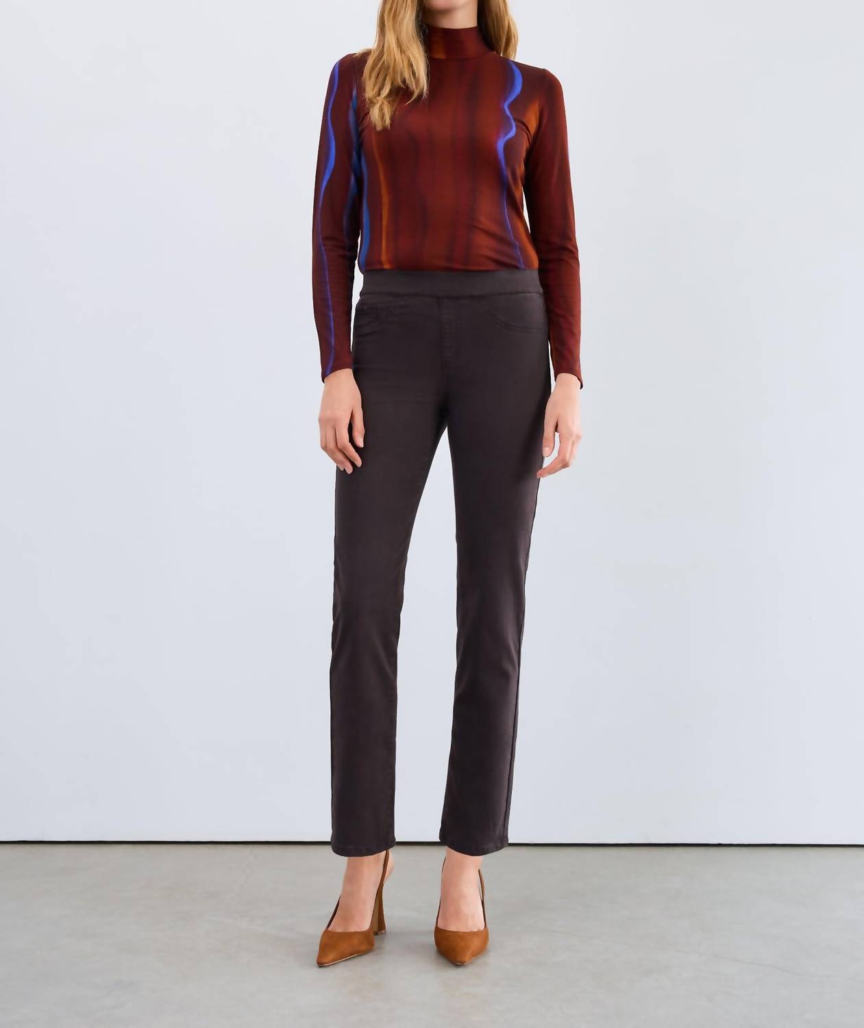 Fdj - Pull-on Straight Ankle Denim Jeans