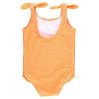 Rufflebutts - Toddler Polka Dot Shoulder Tie One Piece Swimsuit