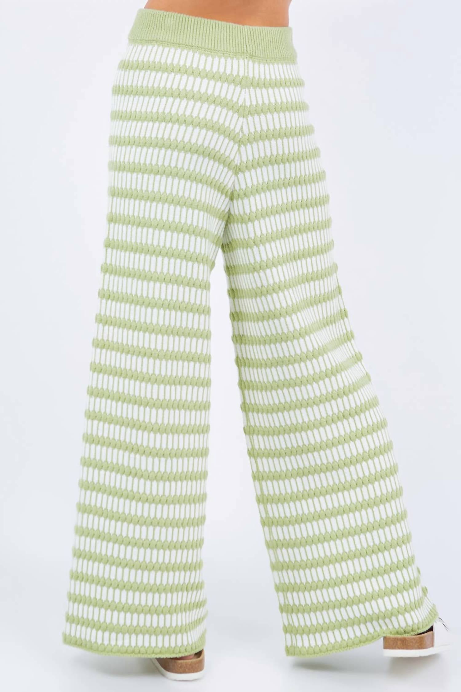 Whiteroom+Cactus - Stripe Knit Pants