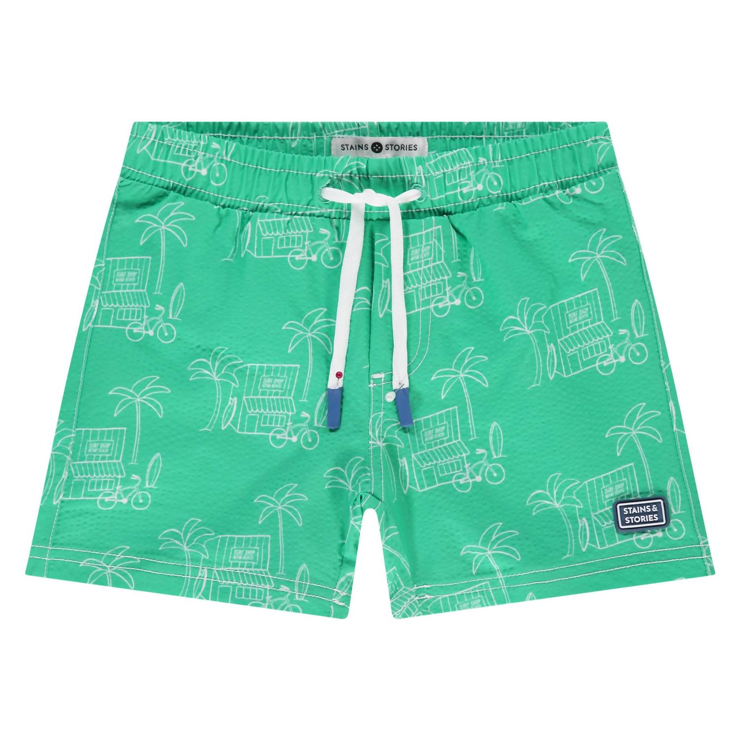 babyface Kid's Surf Shop Printed Swim Shorts in emerald - kids' item