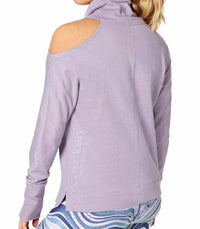 Calvin Klein - Mock Neck Cold Shoulder Top