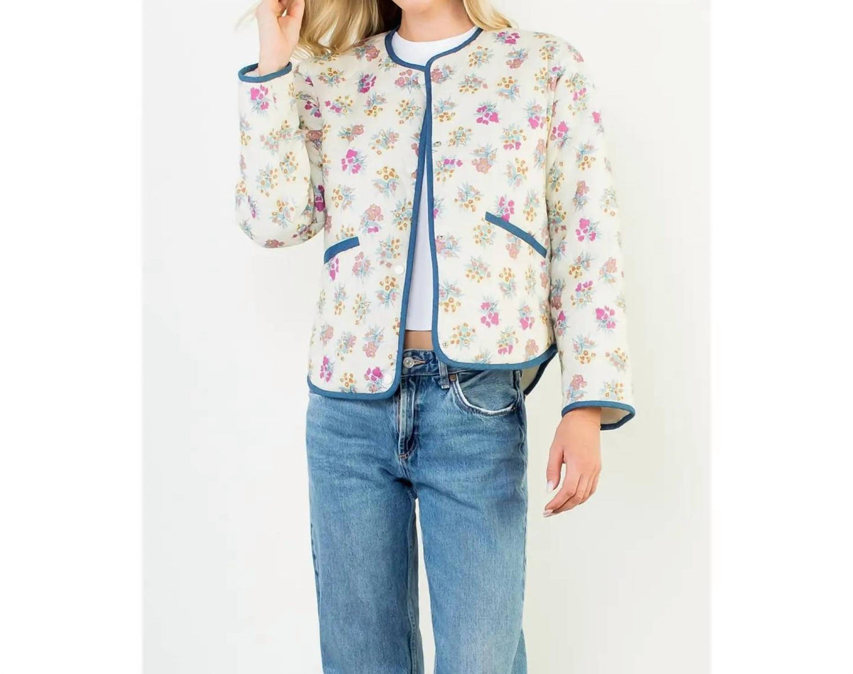 Thml - Floral Pattern Quilted Jacket