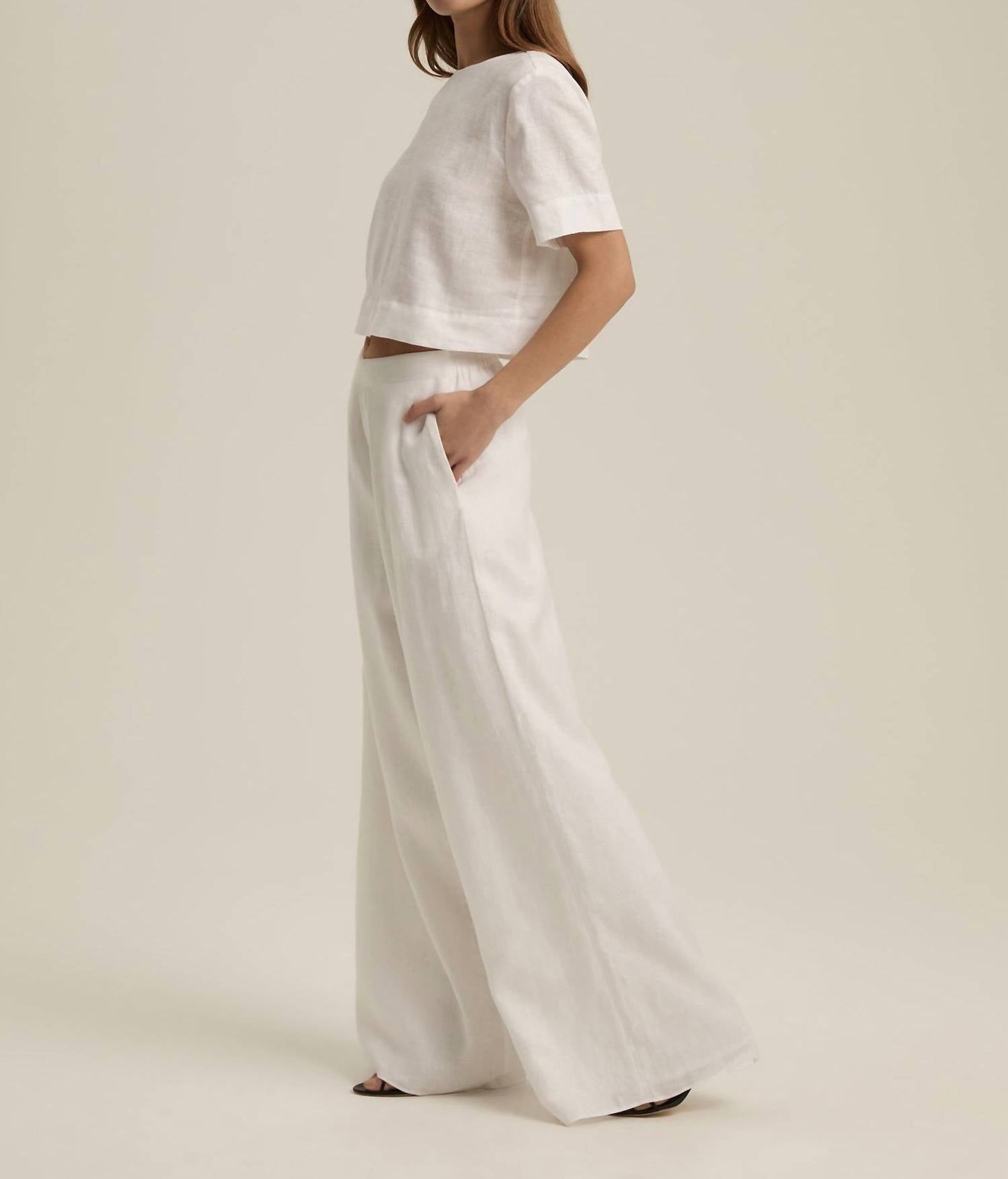 Favorite Daughter - Wide Leg Linen Pant