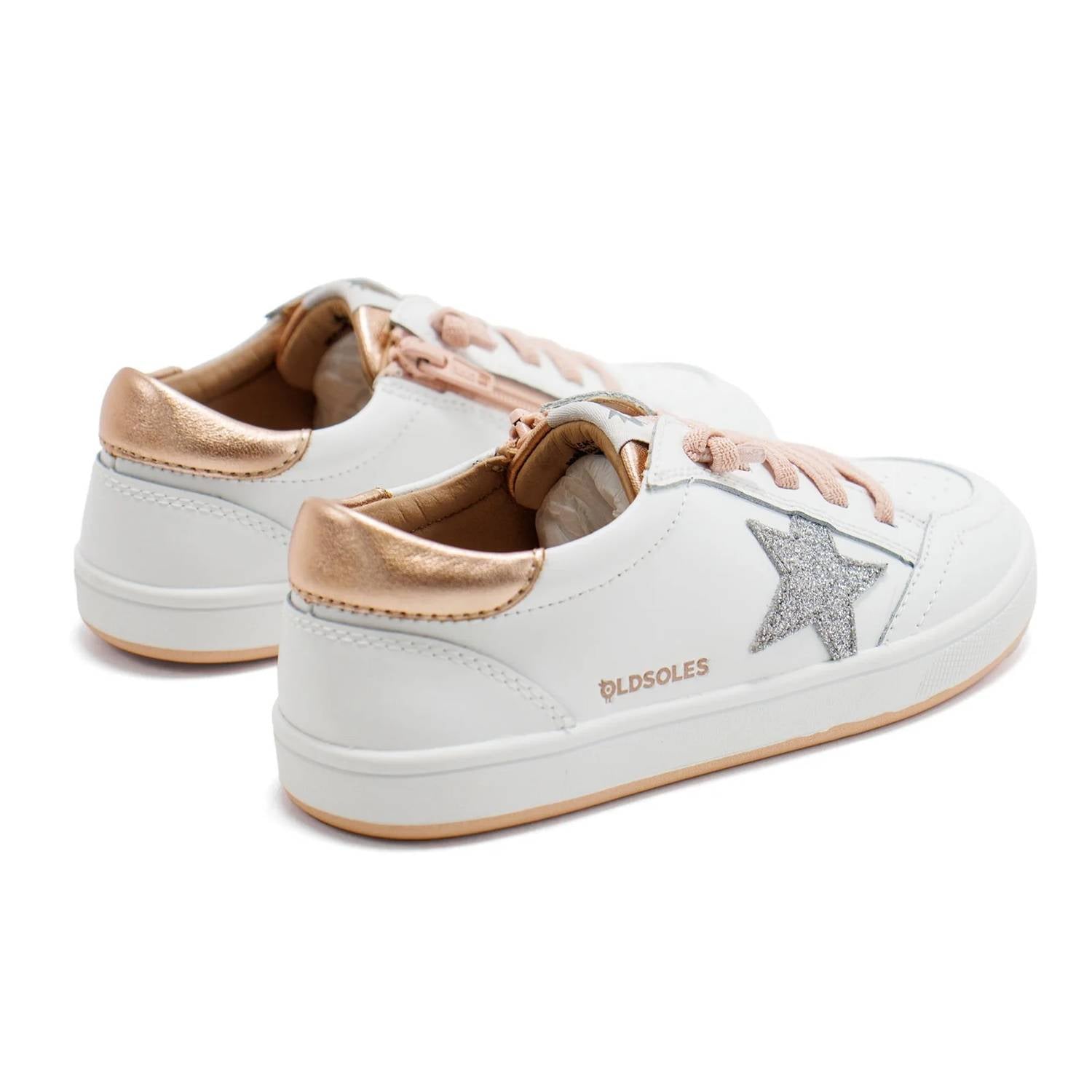 Oldsoles - Girl's Platinum Runner Low Top Sneaker