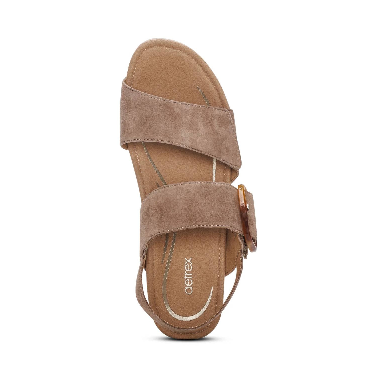 Aetrex - Women's Ashley Arch Support Wedged Sandal
