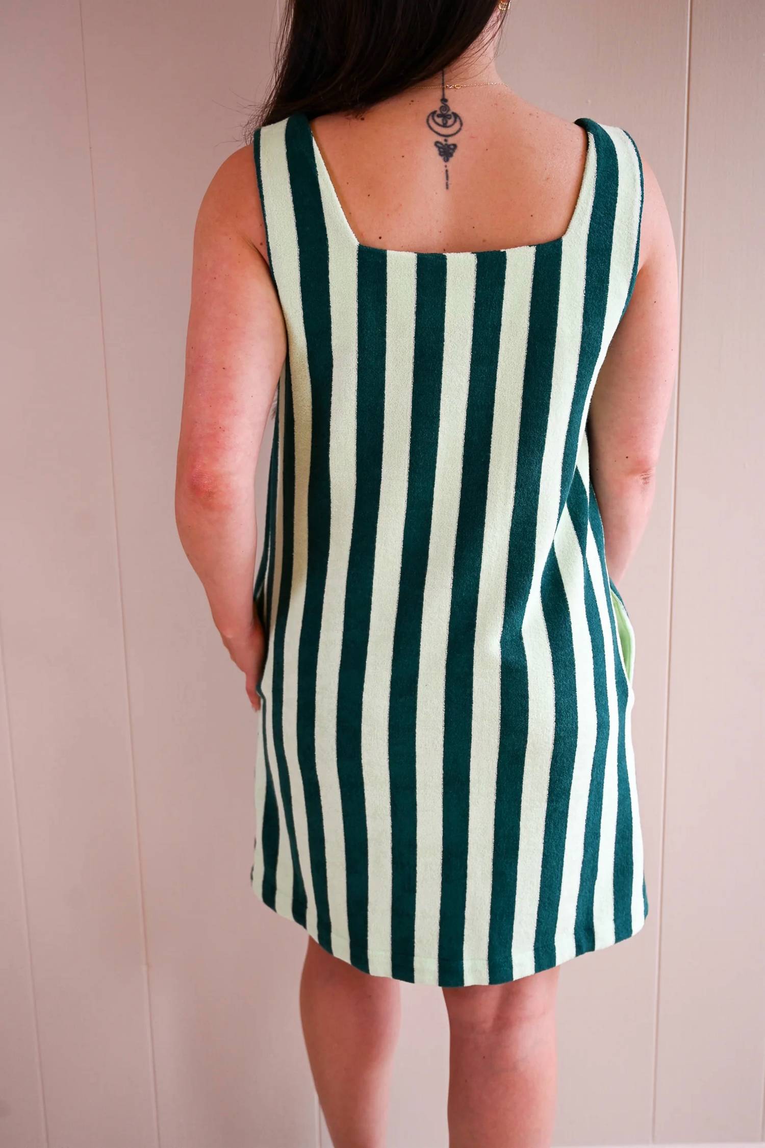 Frnch - Ridge Road Terry Cloth Stripe Midi Dress