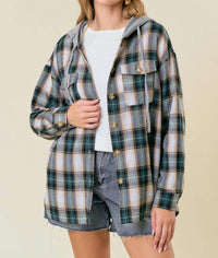Doe And Rae - Women’s Hooded Shirt Jacket