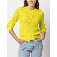 Lilla P - Women's Pointelle Stitch Crewneck Sweater