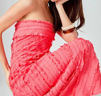 2.7 August Apparel - Juliette Ruffled Maxi Dress